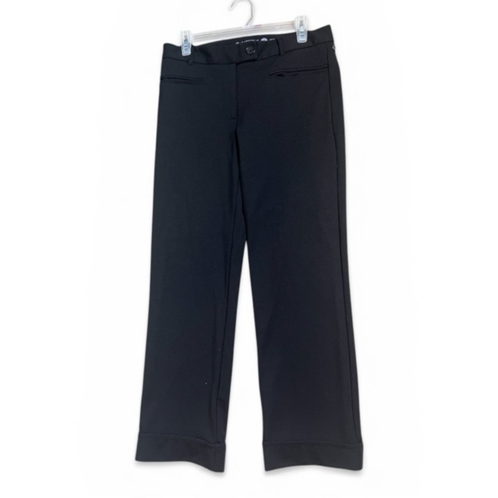 Betabrand cuffed-Leg Black Stretch Dress Pants
